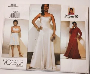 Vestido Vogue Designer B. Smith Patrón 2656 Misses Talla 18-20-22 Sin Cortar - Imagen 1 de 4