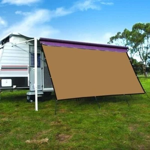 Shatex RV Awning Privacy Screen Shade Panel Kit 90%UV Sunblock Shade Drop Coffee - Bild 1 von 6