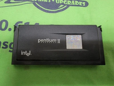 Intel Pentium II 400 MHz, 512KB cache, SL2U6, 80523PY400512PE Slot 1 CPU - Image 1 of 2