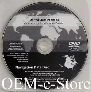 Cadillac Navigation OEM DVD Map 7.0c Update for ONLY 2007 2008 2009 Cadillac SRX - Picture 1 of 2