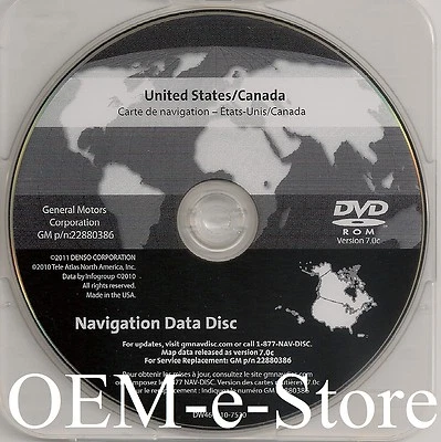 2008 2009 2010 2011 GMC Sierra Yukon XL Hybrid Navigation DVD Map V7.0c Update - Image 1 of 2