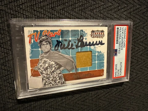 Vicki Lawrence Signed 2011 Donruss Americana TV Stars #TS-VL Card PSA /DNA Slab Cover