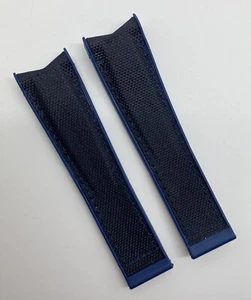 Corum Admiral Cup 19mm x 16mm Blue Canvas Watch Strap H 3080 New Authentic OEM - Picture 1 of 7