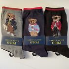 Polo Ralph Lauren Women's Polo Bear Trouser Socks Lot of 3 Pairs