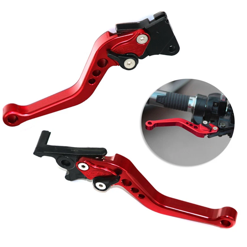 Рукоятка рычага тормозного сцепления Line GY6 2X темно-красная для мотоцикла с ЧПУ дисковая гидравлическая - Изображение 1 из 4