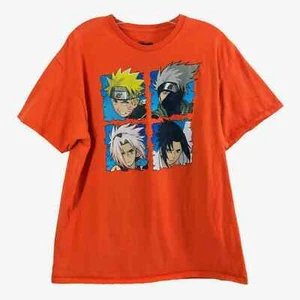 Vintage 2002 Naruto Shippuden T Shirt Adult Large Graphic Ripple Junction Orange - Picture 1 of 7