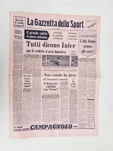 GAZZETTA DELLO SPORT 7 MARZO 1961 INTER - ALFA ROMEO TORNA ALLE CORSE- CERVINIA  - Foto 1 di 1