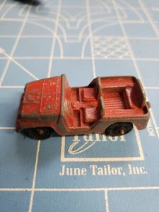 Vintage Diecast TOOTSIETOY 1968 Red Jeep C1 - Picture 1 of 7