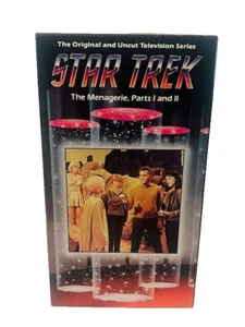 Star Trek Original TV Series VHS Tape Movie Kirk Spock 1985 Menagerie 1 and II - Imagen 1 de 2