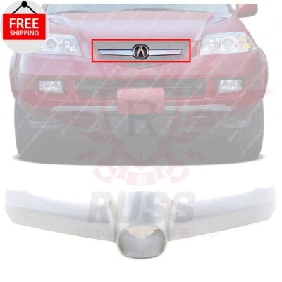 New Front Grille Trim Painted Silver Fits 2004 2005 2006 Acura MDX AC1210111 - Image 1 of 4