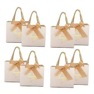 Gift Bags, 50 Pack Small Thank You Gift Bags with 50 Count (Pack of 1) White - Picture 1 of 6