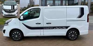 Fits Vivaro Graphics Mountain Edition Side Stripe Camper Decals Both - Picture 1 of 4