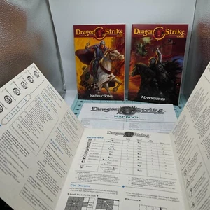 Dragon Strike Board Game 1993 VINTAGE TSR Dungeons & Dragon Instruction and Maps - Picture 1 of 10