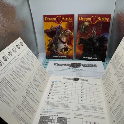 Dragon Strike Board Game 1993 VINTAGE TSR Dungeons & Dragon Instruction and Maps - Image 1 of 4