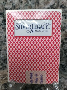 SILVER LEGACY HOTEL CASINO RENO CASINO-SEALED RED DECK OF CARDS - Picture 1 of 6