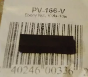 EBONY 16 INCH VIOLA NUT REPAIR PART BLANK UPGRADE 4 NEW OLD OR VINTAGE FIDDLES - Picture 1 of 12