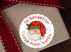 Personalised Love From Santa Seals Stickers Labels Christmas Gifts Presents x 24