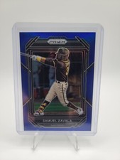 2023 Panini Prizm #168 Samuel Zavala Blue Prizm #'d 040/149