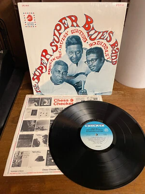 SUPER BLUES BAND Howlin Wolf MUDDY WATERS Bo Diddley '67 LP NM in SHRINK Checker Foto 1 de 4