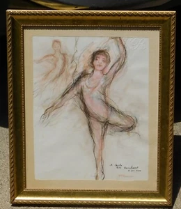 Jean-Pierre Rousseau Original Painting Art Dance Ballerina - Picture 1 of 2