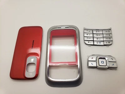 Nuevo Repuesto Barato Rojo Plata Nokia 6111 Carcasa 3UKPOST Foto 1 de 4