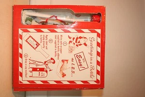 Botellas de Navidad Mailer Saludos en una botella Papá Noel Tarjetas de Navidad Regalo - Imagen 1 de 9