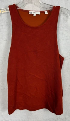 Vince Womens Tank Top Medium Sleeveless Designer Shirt Burnt Orange 106730 Work - Image 1 of 4