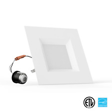 6 Inch 12W Led Square Dimmable Downlight Recessed Ceiling Light Fixtures, Etl