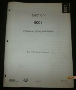  Case 7100 Series Magnum Tractor Hydraulic Troubleshooting Manual Original 1987