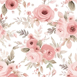 Dusky Roses! 100% Cotton Fabric: Flowers Sewing Quilt Fat Long Quarters Metres - Picture 1 of 4