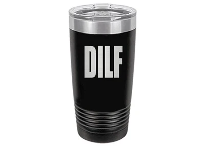 Rogue River Tactical Funny DILF 20 OZ. Taza vaso de viaje taza con tapa sarcástica... Foto 1 de 4