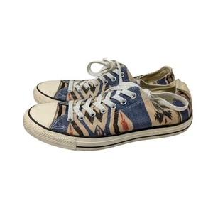 Mens Converse All Star Ox Blue Aztec Southwest Sneakers Trainers Size 10 - Picture 1 of 7