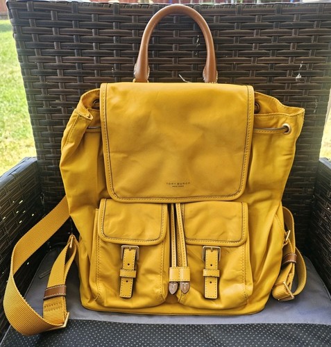 Zaino Tory Burch giallo in discrete condizioni us