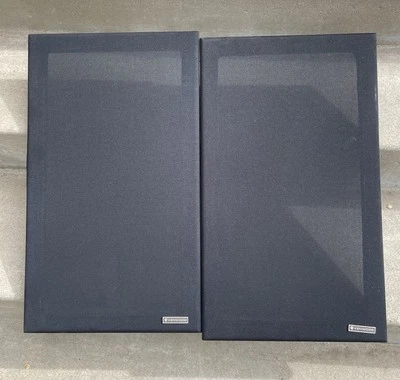 Pair (2) 1979 Kenwood LSK-500B Floor Speakers Grilles Covers - Image 1 of 4