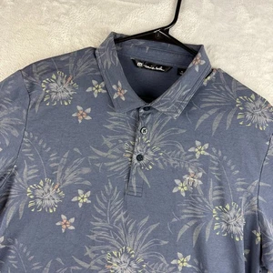 Camisa Polo Travis Mathew Para Hombre Grande Azul Floral Golf Estampado Geométrico por Todas Partes - Imagen 1 de 9