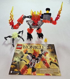 LEGO 70783 Protector of Fire (2015, 100% Complete W/ Manual, Retired, Bionicle)