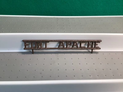Vintage 1950s MARX Blockhouse Over the Gate, Fort Apache Sign - Image 1 of 2