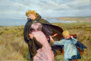 Canvas art print giclée poster. pillow.  The Breeze's Kiss - Picture 1 of 6