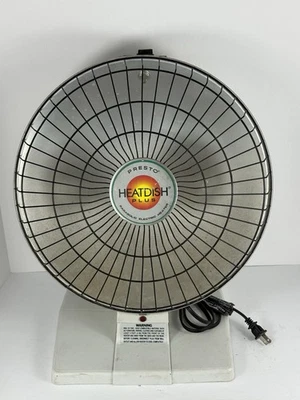 Calentador Eléctrico Parabólico Presto HeatDish Plus Calor Instantáneo 1000W 120V Usado Foto 1 de 4