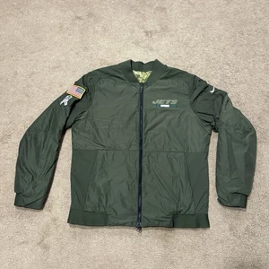Nike New York Jets Salute to Service Wende-Bomberjacke mit durchgehendem Reißverschluss - Large - Bild 1 von 10