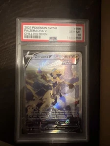 PSA 10 - GEM MINT: 2021 Pokemon Chilling Reign Alt Art Zeraora V 166/198 - Picture 1 of 2