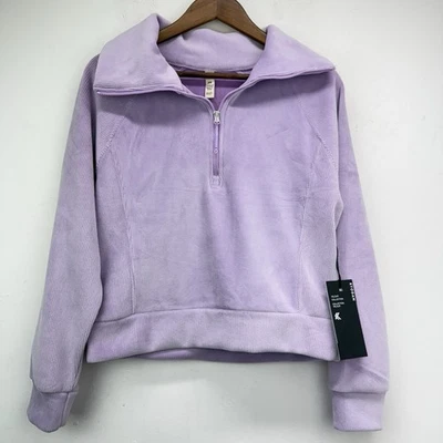 Sudadera Kyodan Talla Pequeña Para Mujer Kaia Lavanda Púrpura Cuello Embudo Media Cremallera Nueva con Etiquetas Foto 1 de 4