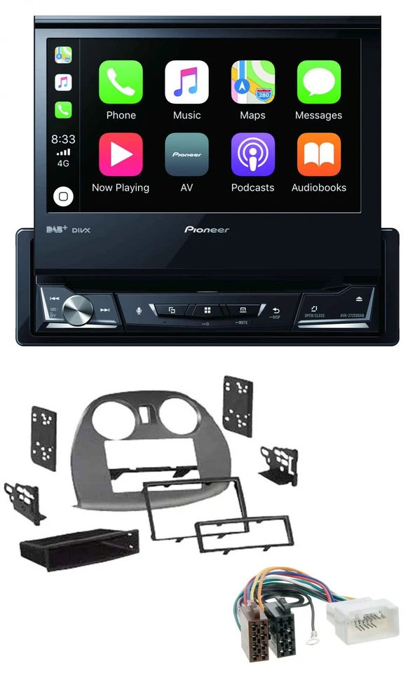 Pioneer DVD Bluetooth DAB USB MP3 Autoradio für Mitsubishi Eclipse 4G 2005-2012 - Bild 1 von 4