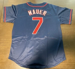 Joe Mauer Jersey Baseball Minnesota Twins Large L MLB Men #7 HOF Adult Catcher - Picture 1 of 3