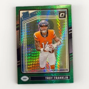 2024 Panini Donruss Optic Rated Rookie Troy Franklin Green Hyper - Picture 1 of 2