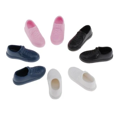 MARKENLOS 4 Paare modische Puppen 4 Farb flache Schuhe Sandale für 1/6 Blythe Outfits