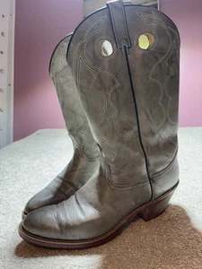 VINTAGE HERREN ACME COWBOY LEDER GRAU STIEFEL GRÖSSE 13 - Bild 1 von 9