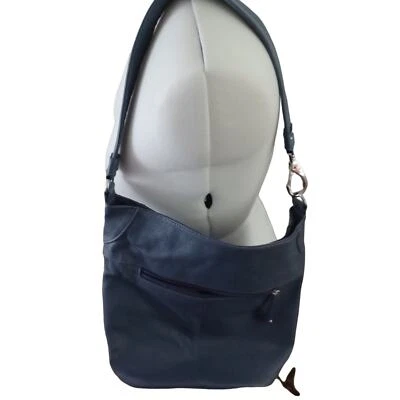 Bolso Bucket Stone & Company Cuero Azul Gris Foto 1 de 4