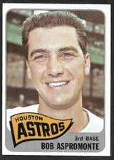 1965 TOPPS #175  Bob Aspromonte  HOUSTON ASTROS  EX-MINT+   A