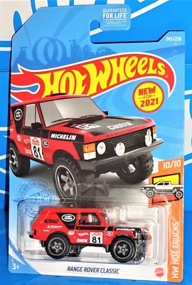 Hot Wheels nuevo para HW Hot Trucks Range Rover Classic rojo 2021 con BAJA5s Foto 1 de 2